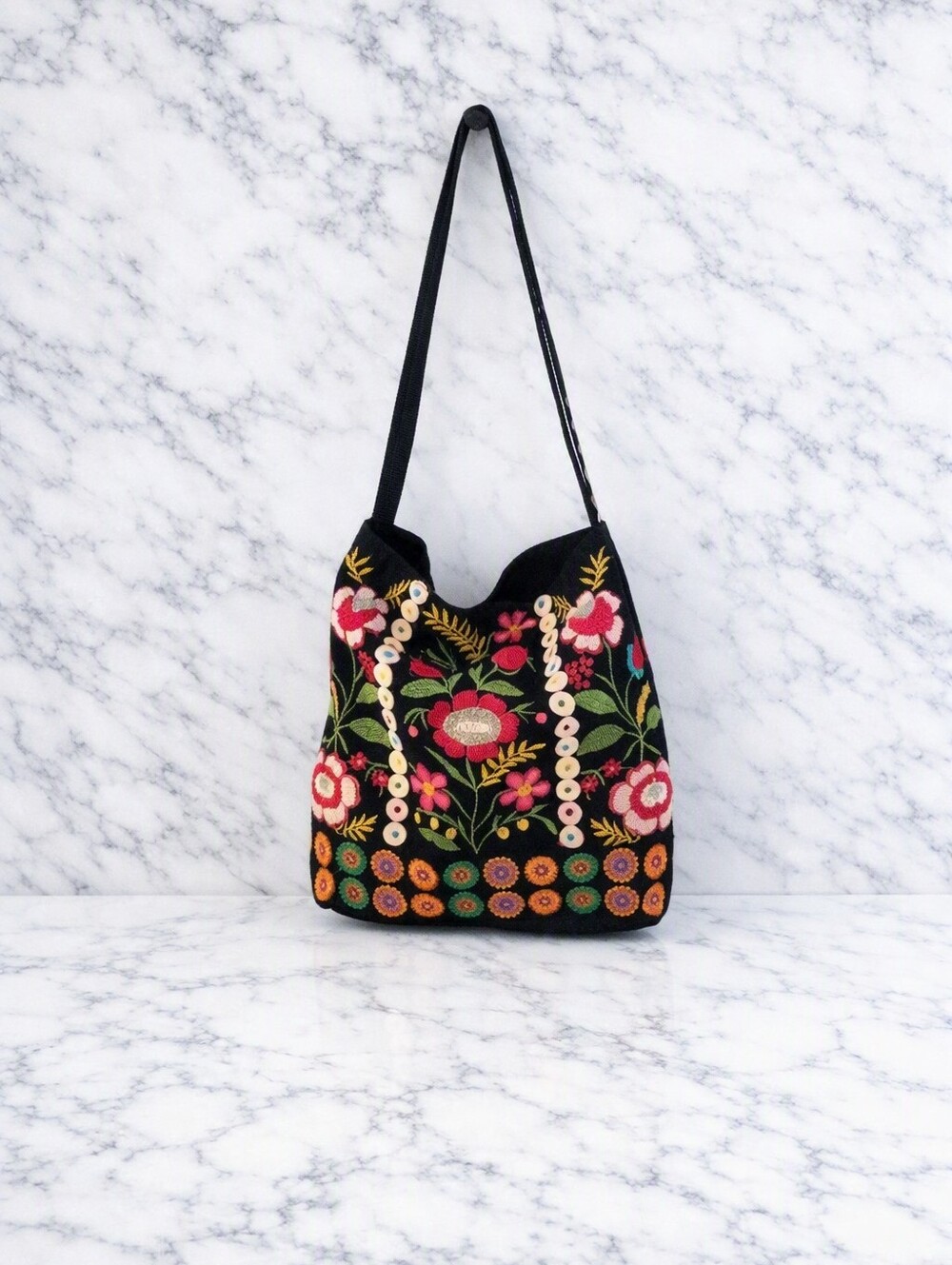 HANDMADE KHAADI MADE IN PAKISTAN  EMBROIDERED TOTE BAG